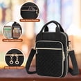 thumbnail image 2 of Padded Bible Book Bag with Adjustable Crossbody Strap, Multiple Pockets for Storage of Books, Tablet, Stationery, Perfect for Church, Travel, Gifts ,Black, 2 of 6