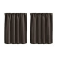 thumbnail image 2 of Window Short Curtains High Density Material Half Short Curtains Suitable For Small In Bedroom,Dining Room,Kitchen And Bathroom,Drapes for Bathroom & Bedroom & Living Room Curtains(As Shown,Brown), 2 of 5