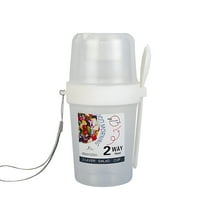 ACDANC Yogurt Parfait Cups with Lids and Spoons Breakfast Portable Cereal Container to Go Travel Cereal Bowl and Milk Container Overnight Oats Snack Containers Salad Dressing Holder