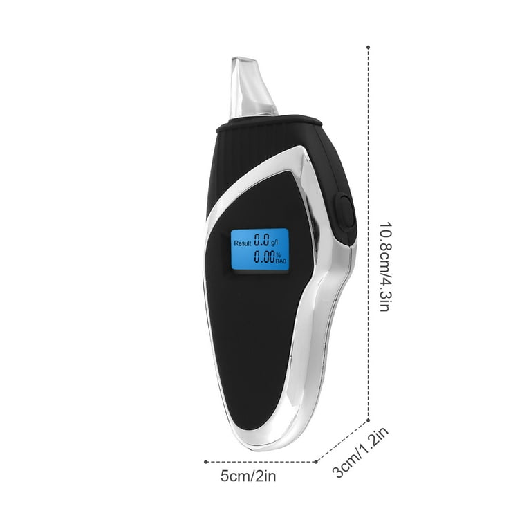 Handheld Alcohol Breath Tester with LED Backlit Digital Display