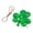 A, variant on St. Patrick 10pcs St. Patrick's Day Shamrocks Wooden Hanging Ornament Set,Good Luck Clover Hanging Bauble Clover Pendant Decoration for Keychain Tree Shelf Home Decor(D)