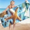 thumbnail image 2 of Xixinqiwan Beach Towel Clearance,Soft Warm Lightweight Cozy Towels Blanket,Ocean Beach Nautical Theme Blankets for Women, 2 of 3