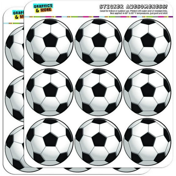 Soccer Ball Football 18 2" Planner Calendar Scrapbooking Crafting Stickers