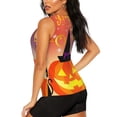 thumbnail image 3 of Xecao Halloween print women's scoop neck, loose-fit workout tank tops for the gym., 3 of 9