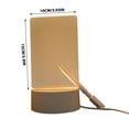 thumbnail image 3 of Clearance!Acrylic Dry Erase Board with Light, Clear Desktop Note Memo Board, Dimmable 3D Touch Control Night Light, Creative Lighted Message Board for Study Work, 3 of 8