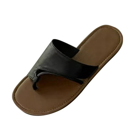

ZTTD Cool Slippers Soft Soled Non Slip Wear Resisting Flat Beach Flops Lady Sandals Women Slippers Black
