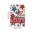 thumbnail image 4 of AZXY 4th of July Garden Flag 11.8x17.7 Inch Double Sided Patriotic Stars Welcome Outdoor Yard Decorations, 4 of 7