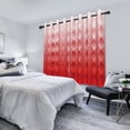 thumbnail image 3 of Nanqianyi Red Rhombus Design Blackout Curtains 42x63 inch, Top Grommet Drapes for Bedroom/Living Room, Set of 2, 3 of 8
