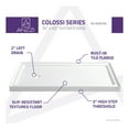 thumbnail image 4 of ANZZI Shower Base Colossi Series, Single Threshold Rectangular Shower Base 60 x 36 in. White, 4 of 9