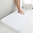 thumbnail image 3 of Fluffy Bathroom Rug Mat 24x16,Absorbent Thick Microfiber Mats with Non Slip TPR Backing,Quick Dry Machine Washable Bath Rugs for Bathroom Floor,Bathtub and Shower, 3 of 7