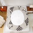 thumbnail image 5 of jejeloiu Bohemian Bull Skull Twin Sheet Set (3-Piece) Aztec Geometric Ultra Soft Decor For Men Women, 5 of 7