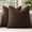 Brown, variant on 18x18 Inch Textured Boucle Throw Pillow Covers Set of 2 Neutral Brown Tobacco Accent Decorative Pillowcases for Sofa Couch Bed