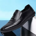 thumbnail image 5 of Classical Style Leather Shoes Soccer Shoes Men Leather for Men Slip on Men Shoes Dress Leather Soles Pu Leather Low Rubber Vintage Leather Shoes Men Sole Block Heel Work, 5 of 6