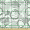 thumbnail image 2 of Ambesonne Abstract Fabric by the Yard Upholstery, Geometric Sketchy Strokes, 5 Yards, Pale Grey White, 2 of 5