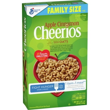 Apple Cinnamon Cheerios Heart y Cereal, 19 OZ Family Size Box