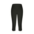 thumbnail image 4 of Black Womens Sweatpants Women's Fashionable and Casual High Waist Hollow Yoga Lightweight Comfortable Seven Point Pants Solid Color Soft Leggings Casual Pants Women, 4 of 5