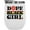 White, variant on Dope Black Girl, Black History Month Art Merch Gift, White 12oz Wine Tumbler