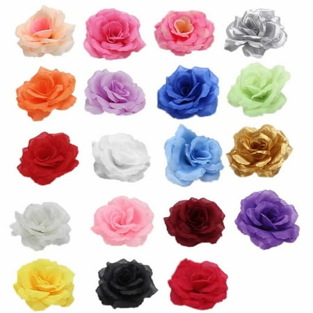 Gold Rose Heart Flower - Akoyovwerve 5PCS/set Artificial Roses Flowers Fake Flowers Wall Flower Pillar DIY Wedding Home Decoration Festive Accessories& Party Supplies