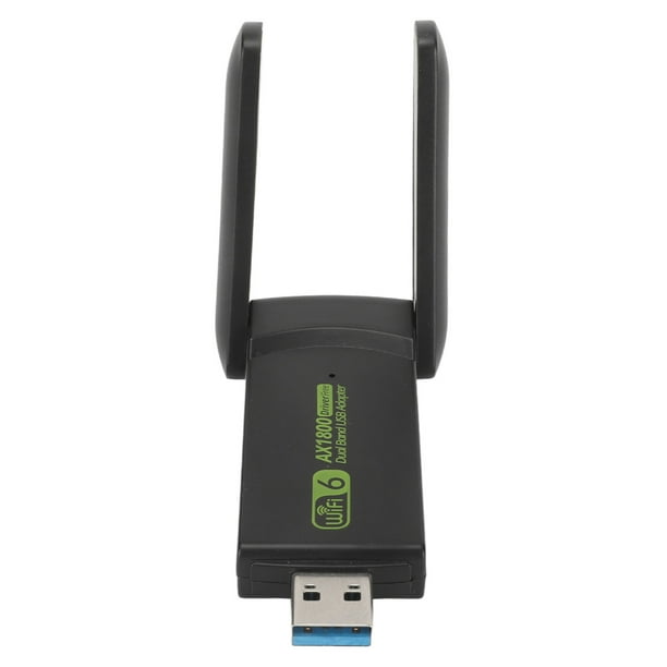 Adaptador USB Inalámbrico, 2 Antenas WiFi Dongle USB 3.0 1201Mbps 573.5Mbps Estable Rápido Para La Familia