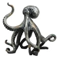 thumbnail image 2 of Ebros Large Standing Octopus Statue in Silver Finish Resin Marine Decor 11.5" W, 2 of 9
