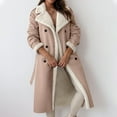 thumbnail image 2 of BangWanChi Womens Coats Long Women's Plus Fleece Jacket Warm Long Tops Coat Sweater Coat, 2 of 5