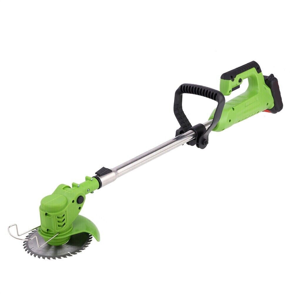 Jinyi Electric Cordless Grass String Trimmer Lawn Edger Weed Eater Cutter + 2 Battery