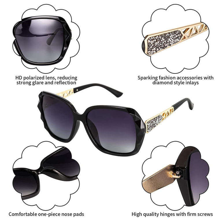 Mercita Sunglasses for Women, UV 400 Sunglasses Large Frame  display picture 1