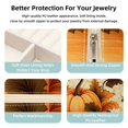 thumbnail image 3 of Thanksgiving Pumpkin Leaves Travel Portable Square Decorative Box Jewelry Stand: All-in-One Earring Holder, Ring Keeper, Necklace & Bracelet Organizer - Storage Box for Girls and Women, 3 of 6
