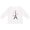 AA-White, variant on Inktastic Paris Lover Eiffel Tower Girls Long Sleeve Toddler T-Shirt