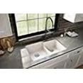 thumbnail image 3 of Karran QU-811 32" Undermount Large/Small Bowl Quartz Kitchen Sink in White, 3 of 4