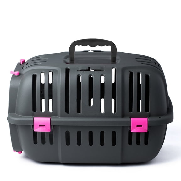 LOLIPPYY 4Pcs Easy Install Black Plastic Crate Handles Replacement for Various Pet Cages and Carriers