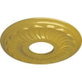 thumbnail image 3 of Ekena Millwork 11 3/4"OD x 3 5/8"ID x 1"P Blackthorn Ceiling Medallion (Fits Canopies up to 4 7/8"), Hand-Painted Rich Gold, 3 of 7