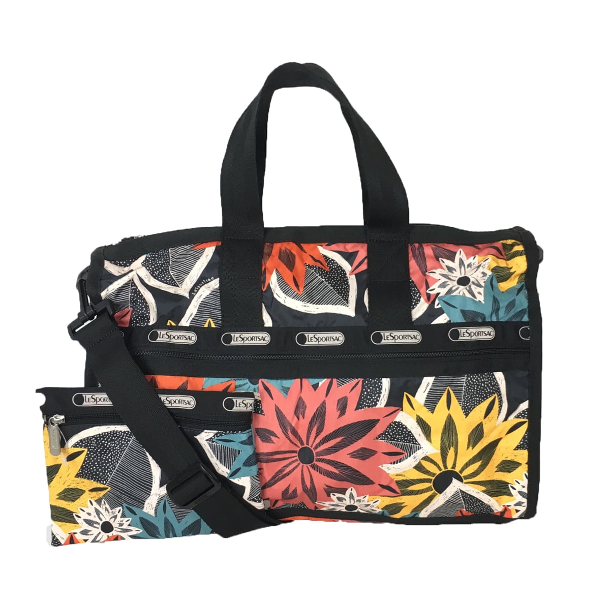 LeSportsac Medium Weekender Travel Duffel Bag, Caraway Floral
