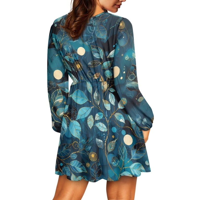 Yuyamidu Leaves Long Sleeve Dresses for Girls Women Casual Flowy Flared Dress Size 2XL Moon Ladies V Neck A-Line Fit Twirl Dress Casual Knee Length Flared Dress - Walmart.com Yuyamidu Leaves Long Sleeve Dresses for Girls Women Casual Flowy Flared Dress Size 2XL Moon Ladies V Neck A-Line Fit Twirl Dress Casual Knee Length Flared Dress - Walmart.com