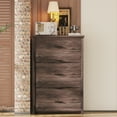 thumbnail image 2 of Generic Retro American Country Style Wooden Dresser with 5 Drawer, Storage Cabinet for Bedroom, Dark Walnut, 2 of 9