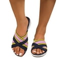 thumbnail image 5 of Ruyang Wedge Sandals for Women, Women's Summer Flat Shoes Soft Sole Casual Sandals Slippers Womens Hard Bottom Slippers, 5 of 5