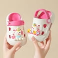 thumbnail image 5 of KPOPLK Toddler Clogs Boys Girls Slides Sandals Little Kids Summer Water Shoes Slippers for Beach Pool Garden Size 11.5,White, 5 of 5