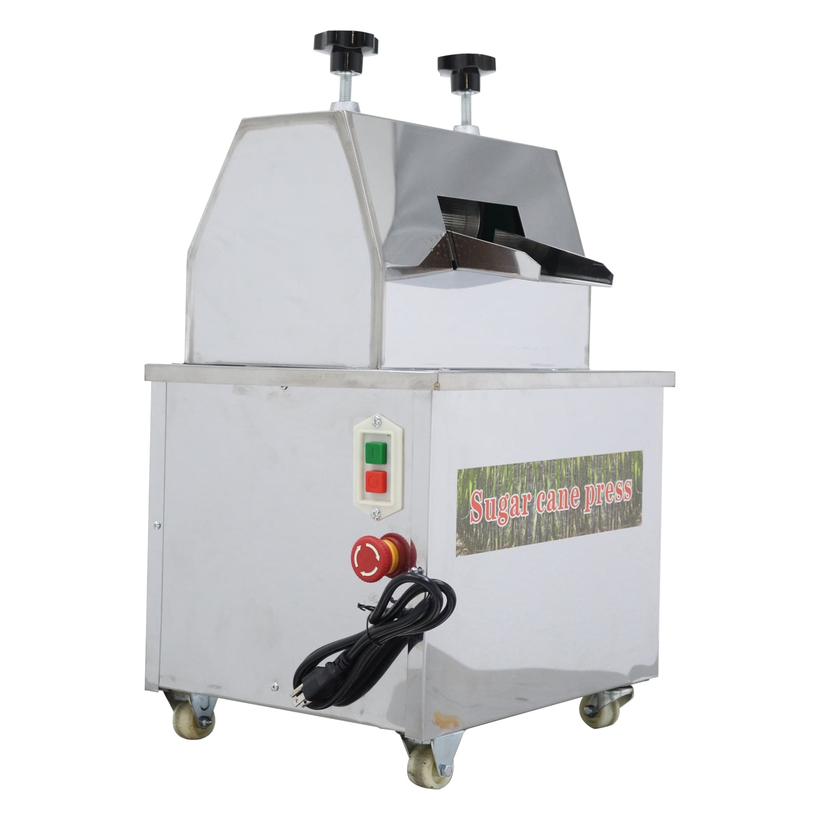 3 Rollers Electric Sugarcane Press Juicer Machine Desktop Stainless Steel Commercial 110V 1100W