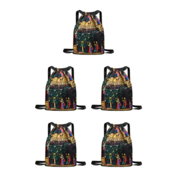 Minnieouse Bolso con cordón Estilo exótico Múltiples colores y gran capacidad para almacenamiento Gimnasio Saco debajo del FlowerTree Type2 NO2