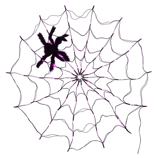 Lámpara colgante Spider Web Lamp Control remoto 8 modos de brillo Ahorro de energía Protección ocular Esquina de la pared Decoración de Halloween Eccomum Lámpara colgante