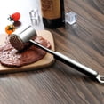 thumbnail image 1 of Prensa de ajo de acero inoxidable, espesador de carne, herramienta de cocina para el hogar, herramienta multifuncional para golpear, marco de acero resistente, grado 304, para cocinar en, 1 of 9
