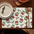 thumbnail image 5 of Heat Resistant Wildflower Bloom Table Mats Set of 4, Wrinkle Free Flax Placemats with Butterfly and Bee Pattern for Rustic Garden Dining Room, 5 of 6