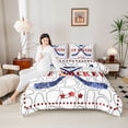 thumbnail image 4 of Castle Fairy Teens Ice Hockey Full Size Comforter Sets,Abstract Geometric Bedding Sets, 4 of 8