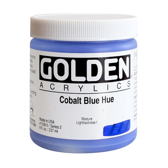 Golden� Acrylique Corporel Lourd, 8 Oz., Teinte Bleu Cobalt