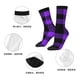 thumbnail image 5 of Fotbe Purple Buffalo Plaid Calcetas Largas con Estampado para Hombre y Mujer – Calcetas de Compresión Transpirables y Elásticas, Viajar y Uso Diario Talla 5-11, 5 of 6