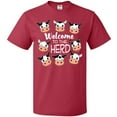 thumbnail image 3 of Inktastic Welcome to the Herd with Cute Black and White Holstein Cows T-Shirt, 3 of 5
