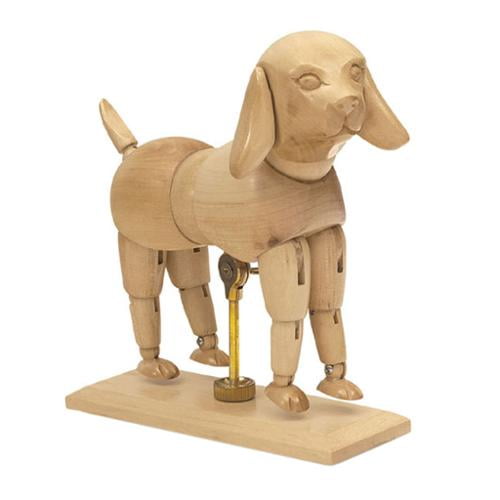 US Art Supply Artist Drawing Dog Manikin Articulated Wooden Mannequin