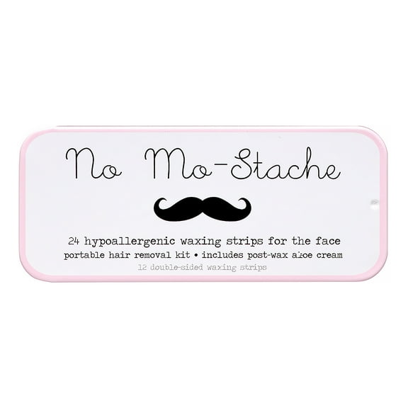 No Mo-Stache Portable Lip Wax Strip Kit, 24 Strips