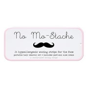 No Mo-Stache Portable Lip Wax Strip Kit, 24 Strips