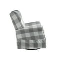 thumbnail image 5 of Miekor Furniture Patli Gray&White Fabric Glider Chair With Swivel 42561, 5 of 7
